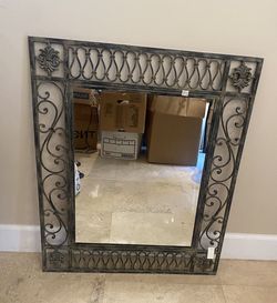 Iron Scroll Mirror 