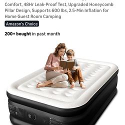 FULL SIZE Air Mattress  w/ Built in Pump (18”)
