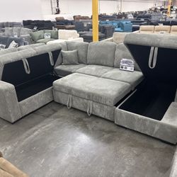 Sectional Convertible Sofa Set