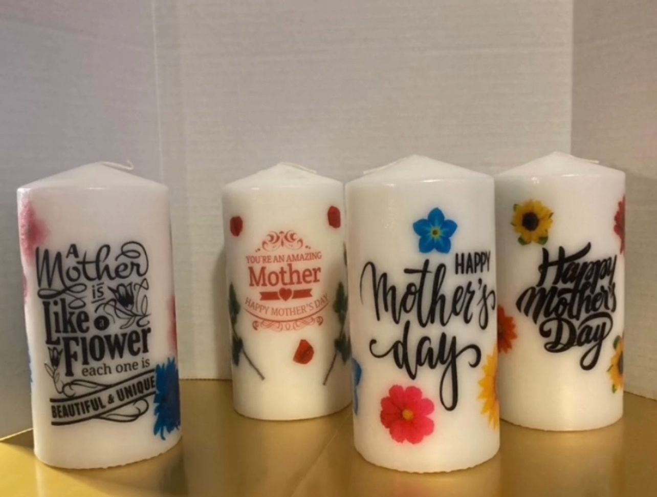 Mother’s Day Personalized Candles