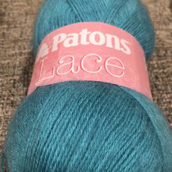 Patons Lace Yarn, Color  33302 Mystic Teal