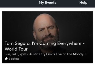 2 Tom Segura Tickets