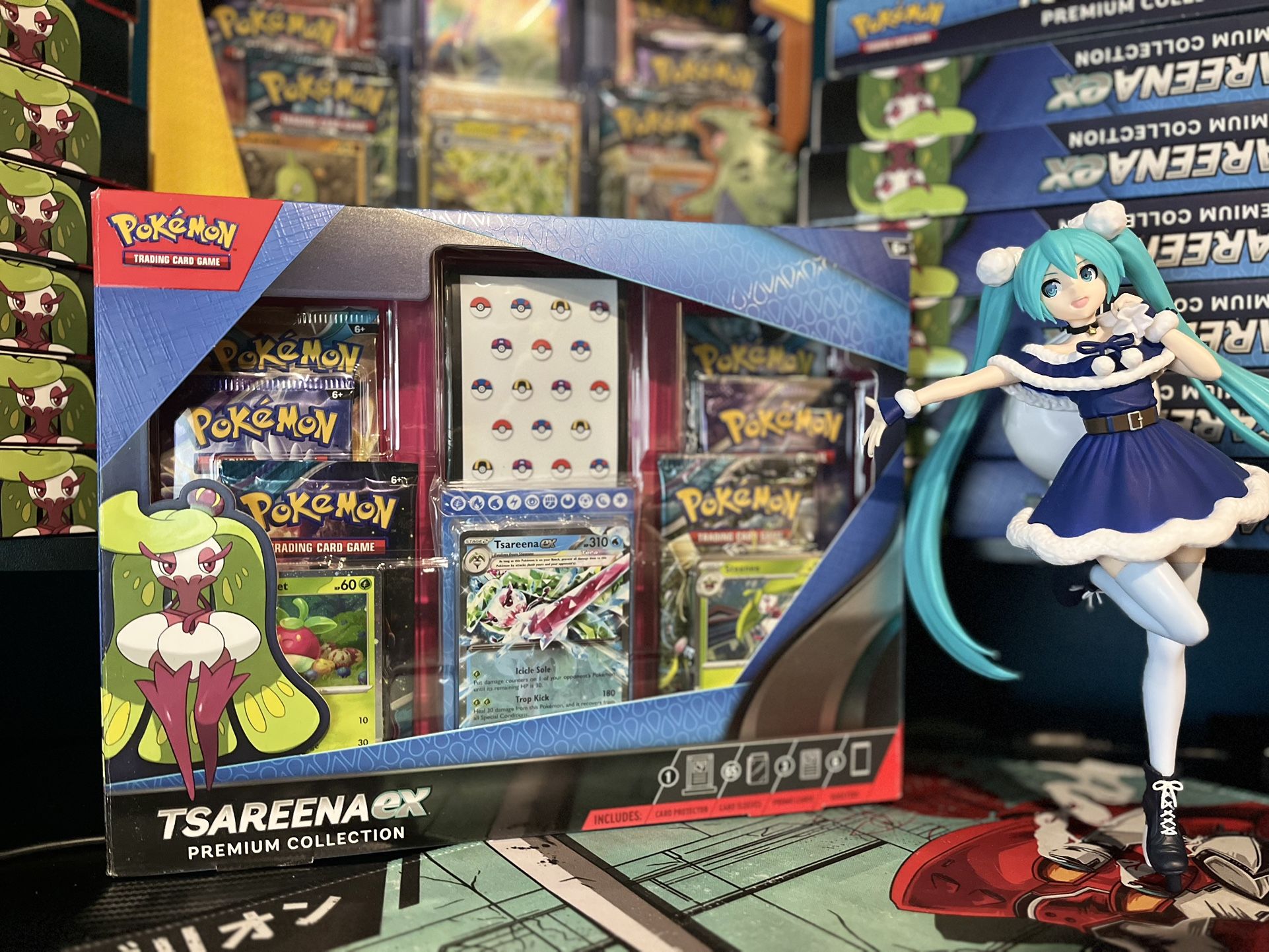 Tsareena ex Premium Collection Pokemon Collectible Cards