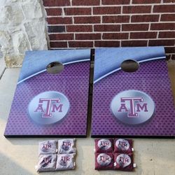 Texas A & M corn hole game