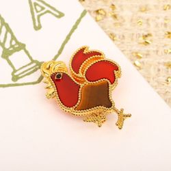 Van Cleef & Arpels Beer Bear Brooch 18k New brooch combines 18K gold, mother-of-pearl and decorative gemstones