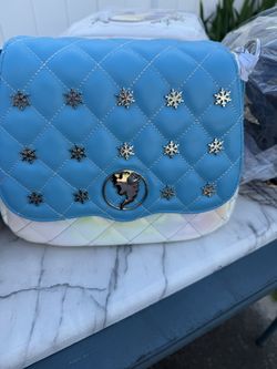 Loungefly Disney Frozen Elsa Quilted Crossbody Bag