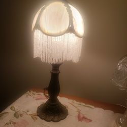 Vintage Lamp. Glass Dome Shade