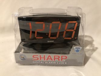 New SHARP DIGITAL ALARM CLOCK HIGH OR LOW alarm volume