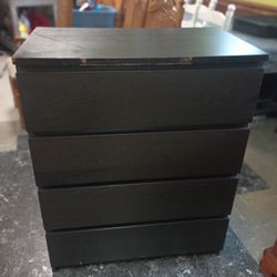 Almost New Black Dresser 