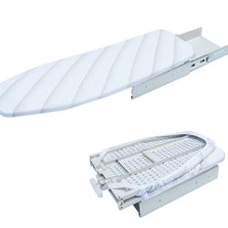Ironing Board, Retractable Pull Out Ironing Board, 180 Degree Rotation Foldable Ironing Board, with Heat Resistant Cover, Drawer Mounted, Space 