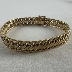 🇮🇹14k Yellow Eternagold EG gold bracelet 7” Chain Made In Italy (10.49g)