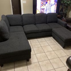 🩶✨Beautiful 3pc Sectional Sofa Set in grey