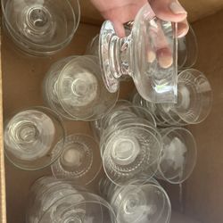 Variety Of Glass Dessert Dishes 