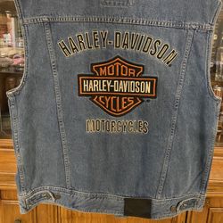 Harley Davidson Denim Vest