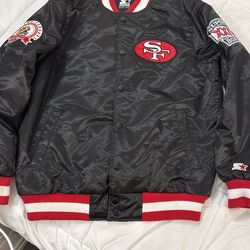 49ERS BOBMER JACKET SZ L