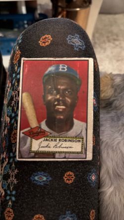 Raw 1952 Jackie Robinson #312 card