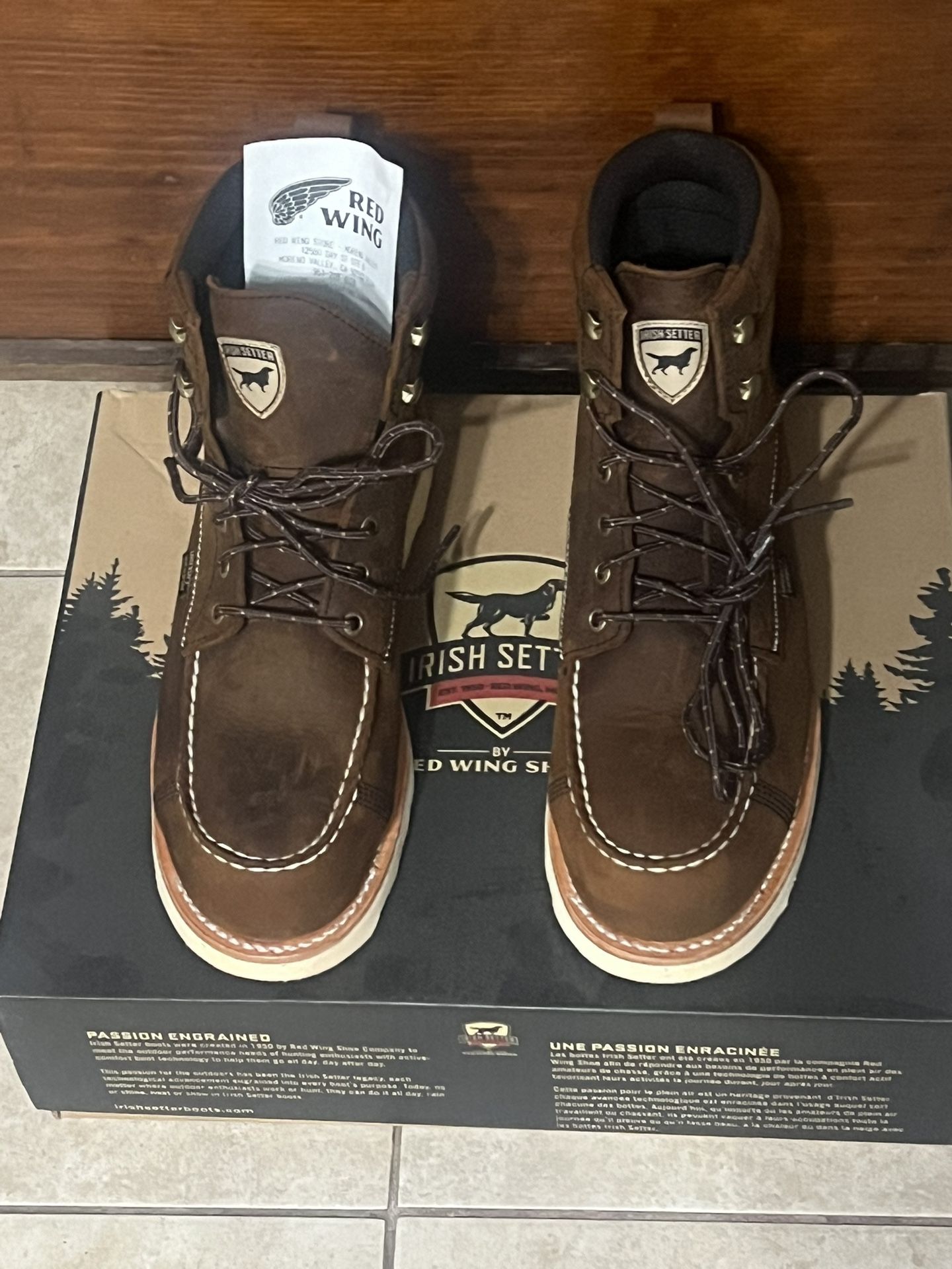 Red Wing Boots Brand New With Box Size 7.5.   $170