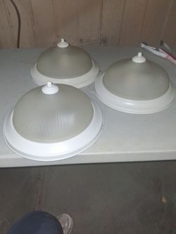 Flush Mount Ceiling Light Fixtures Set of 3