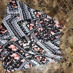Womens Floral Mid Length Skirt Sz 16