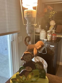 Lambs & Ivy Kids Monkey Lamp
