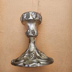 Silver plated candle holder
