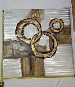 Canvas wall art metalic 40×40