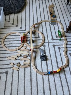 Brio Wood Train And Truck Set - 73 Piece