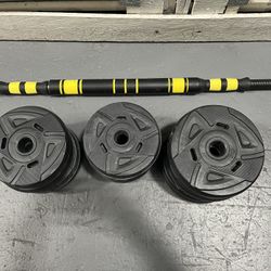 Weight Set And Bar 