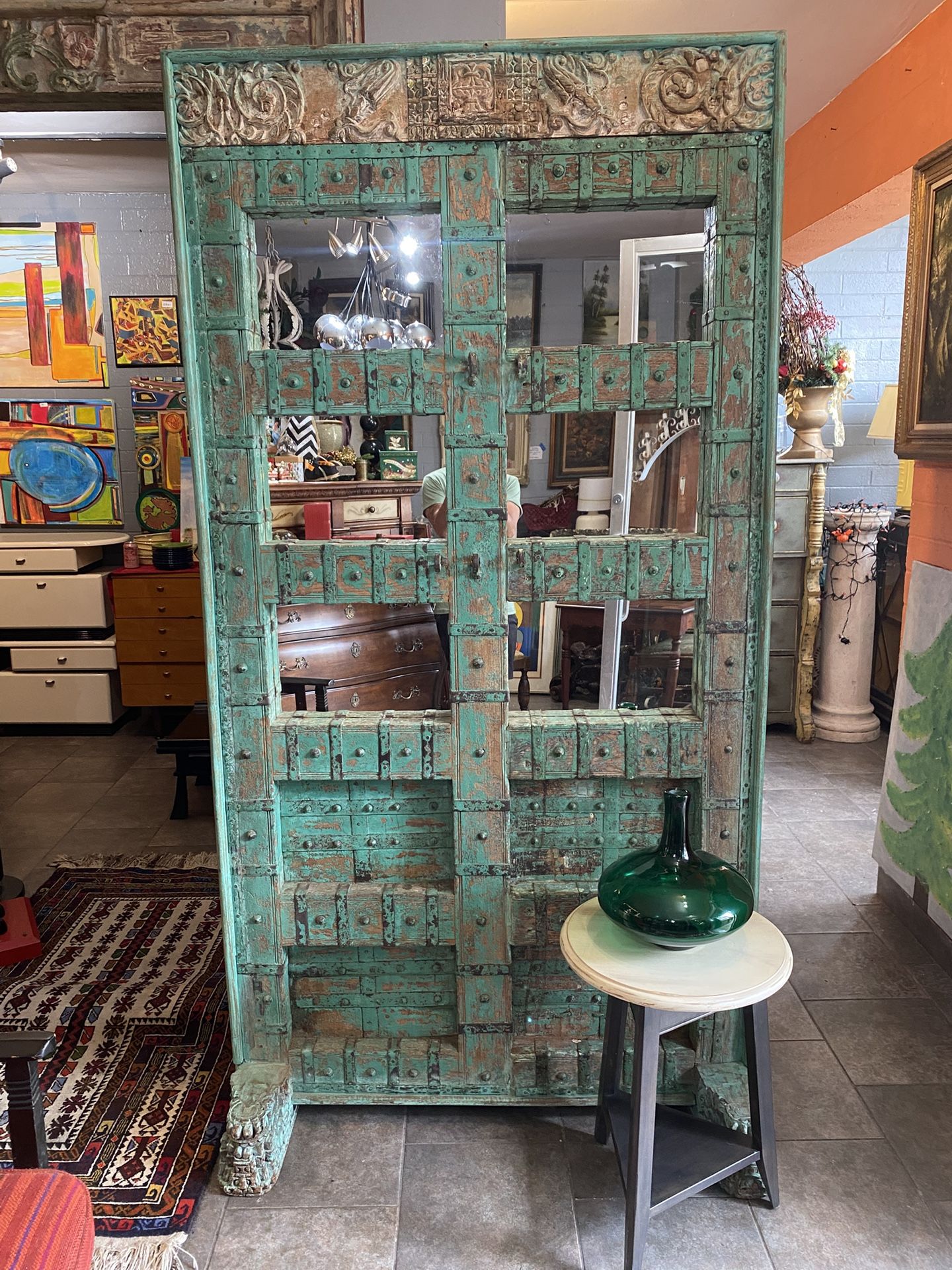 Antique Amazing Extremely Solid Wood Mirror42 Wide 82 Tall