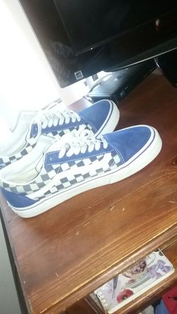 Blue Checker Vanz
