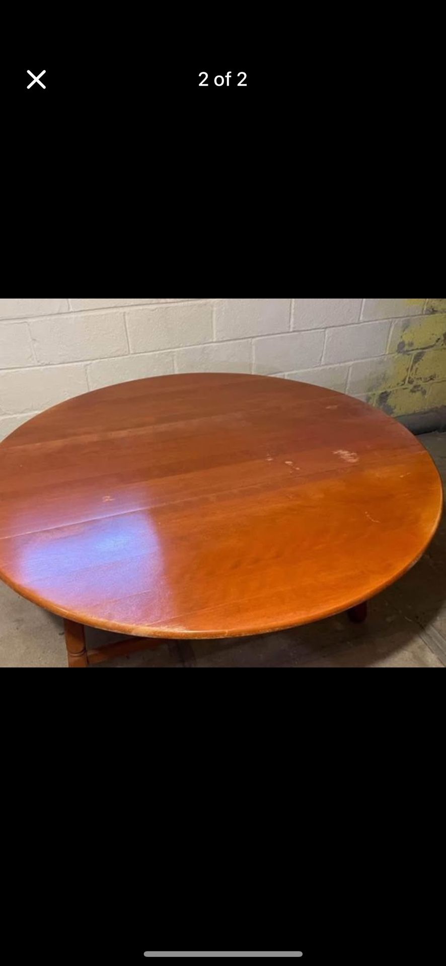 Solid Oak Drop Leaf Table