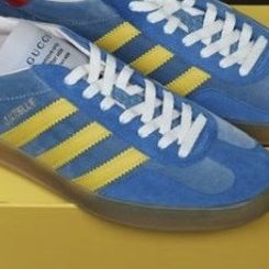 Gucci Gazelle 'Light Blue Suede' Men's Size 43.5/ 9.5