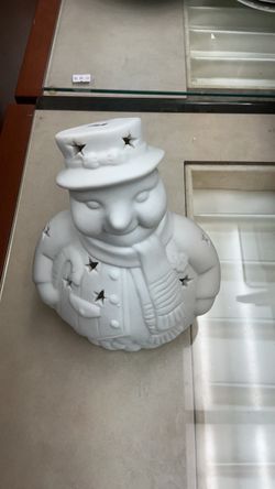 Ceramic Snowman Tea Light Holder