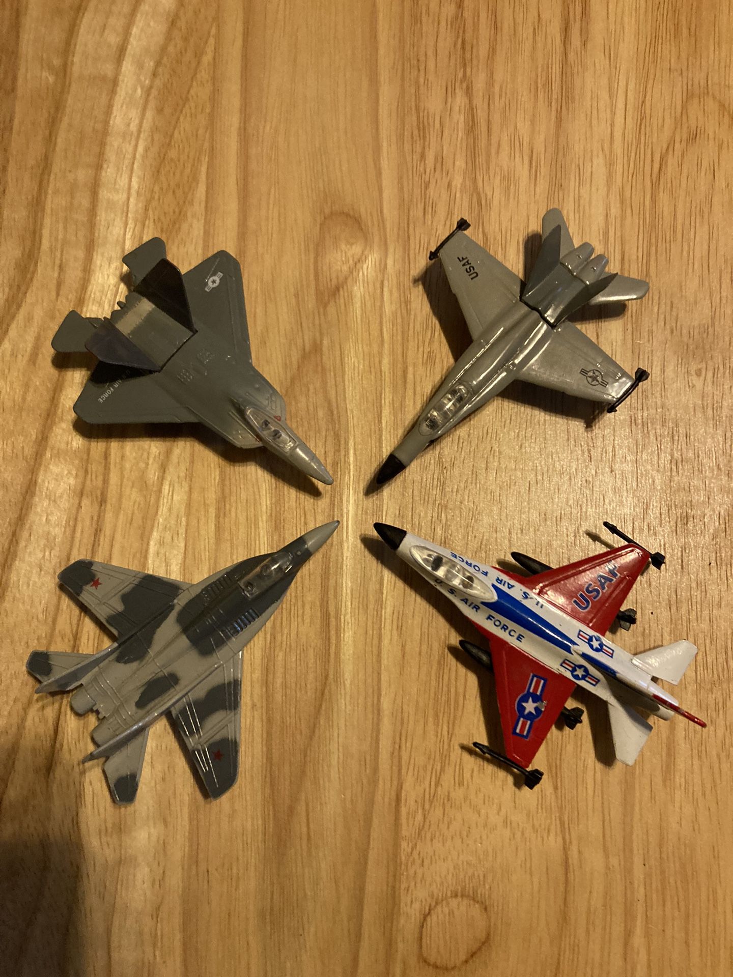 Military Plane Diecast Lot-Lot Of 4