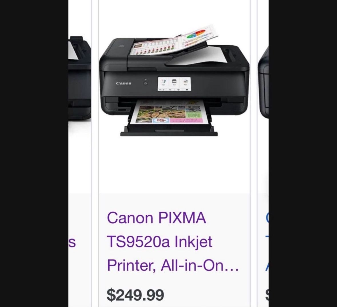 LOW PRICE MOVING- $250 + TAX CANON PIXMA ALL IN 1 PRINTER FAX 