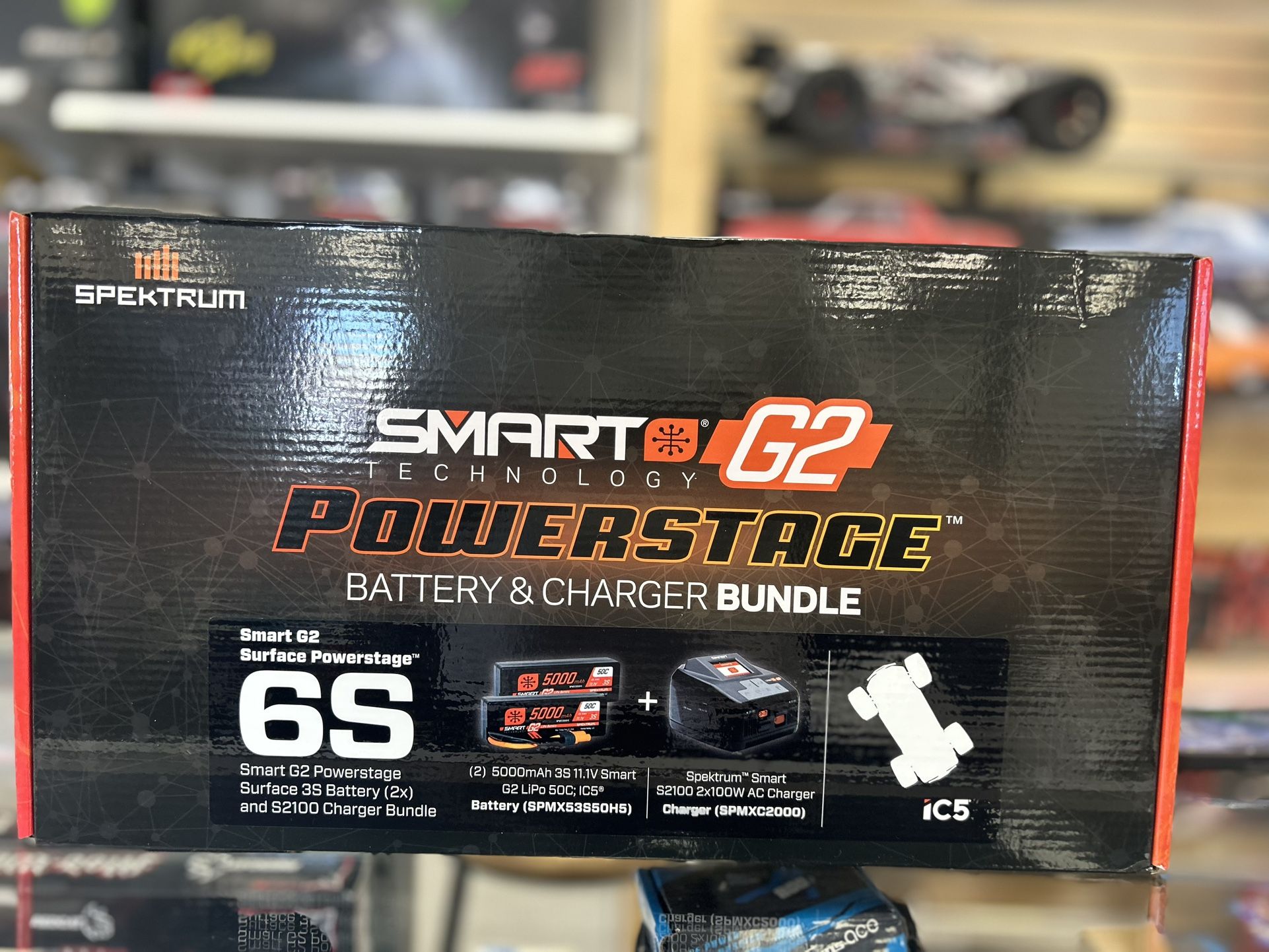 Spektrum Smart Powerstage 6S Bundle (2) 3S 5000MAH & S2100 Dual Charger