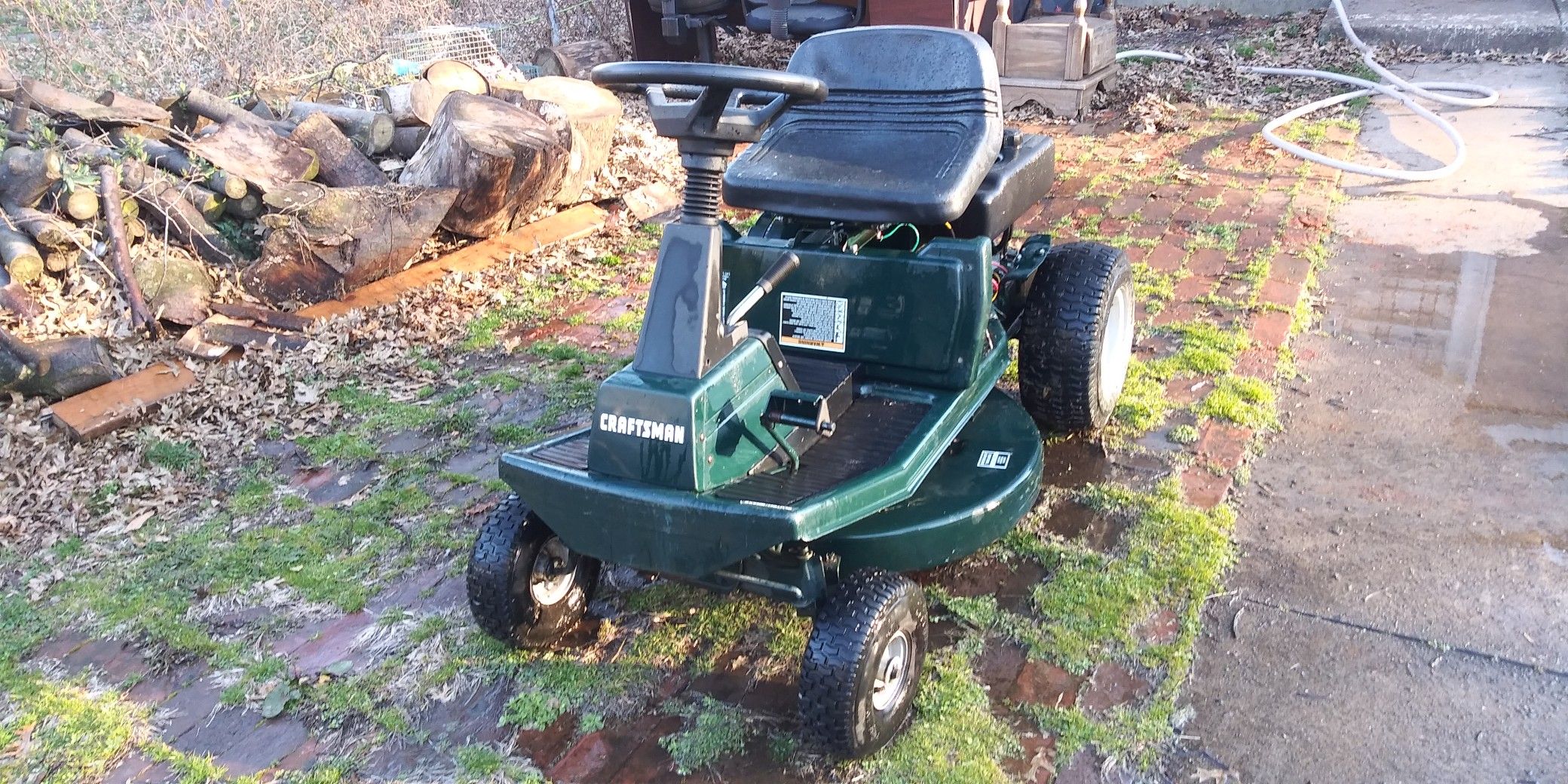 Craftsman riding lawn mower rear engine