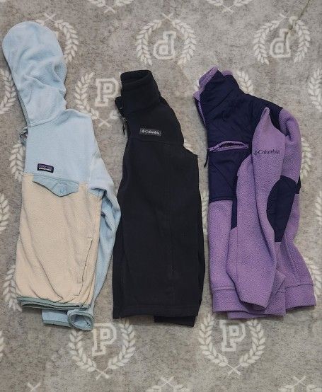 Girls Patagonia Columbia Jackets Size M10/12