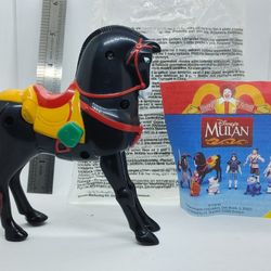 1998 Black Horse Khan 4.5" McDonald's Movie Action Figure #2 Disney Mulan