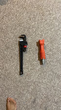 Pipe Wrench and Ridgid Tool Set