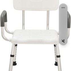 Extra Wide Adjustable Shower Chair Stool, 24"