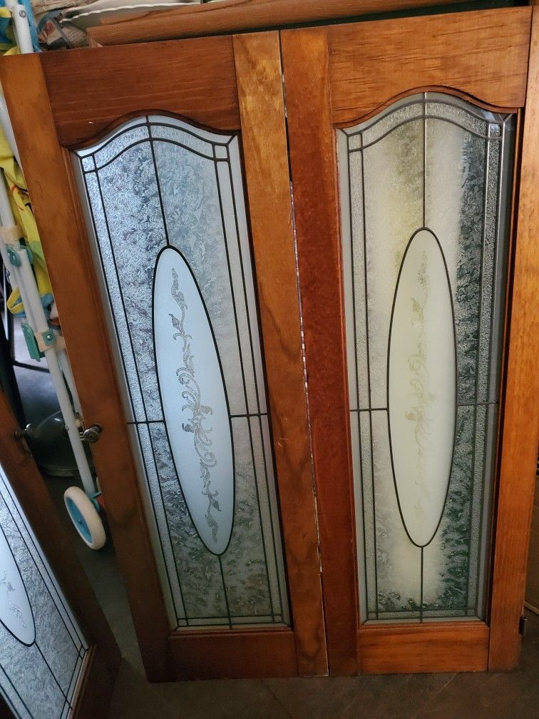 Shutters / Interior/ 36"x18.5"/ Wood & Glass