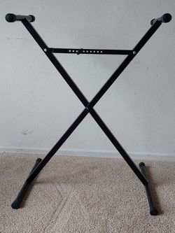Keyboard Stand - black- adjustable height