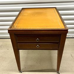 Vintage Solid Wood Side Table