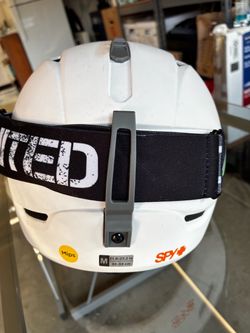 SPY+ MIPS Ski Helmet White Medium and Goggles