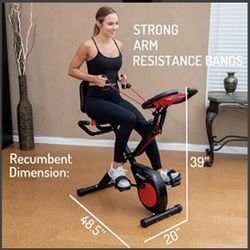 YYFITT 3-IN-1 FOLDING EXERCISE BIKE,