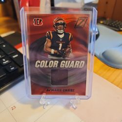 Jamarr Chase Color Guard Jersey Card Panini