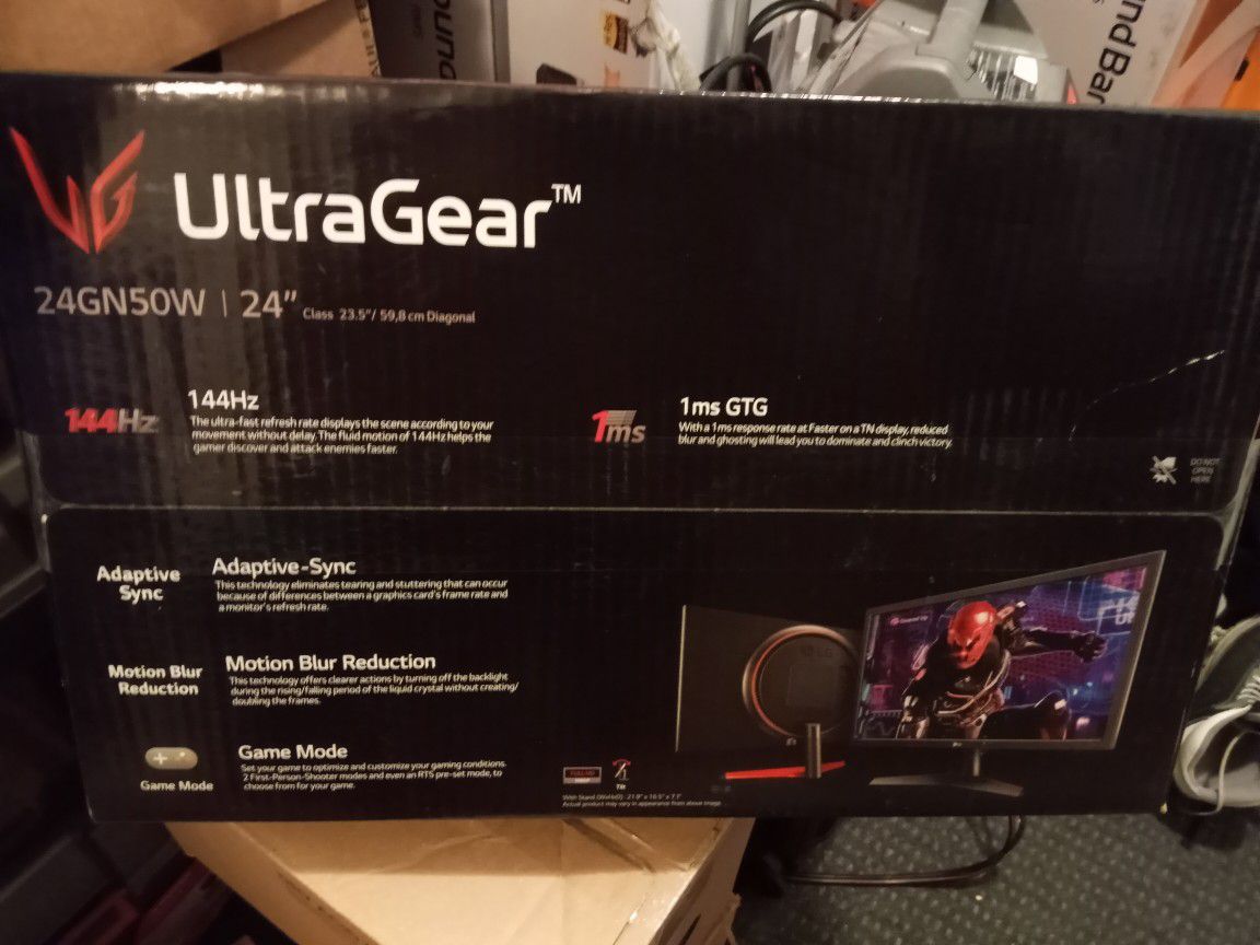 LG 24in Ultragear Gaming Monitor Brand New In The Box All Accessories Included