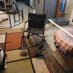 Used Good Pick Up Near Montclair. 19 Inch Seat Transport Wheelchair.