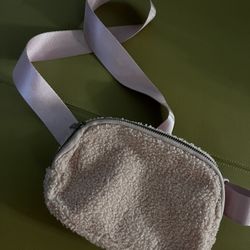 Light Pink/blush belt bag fuzzy